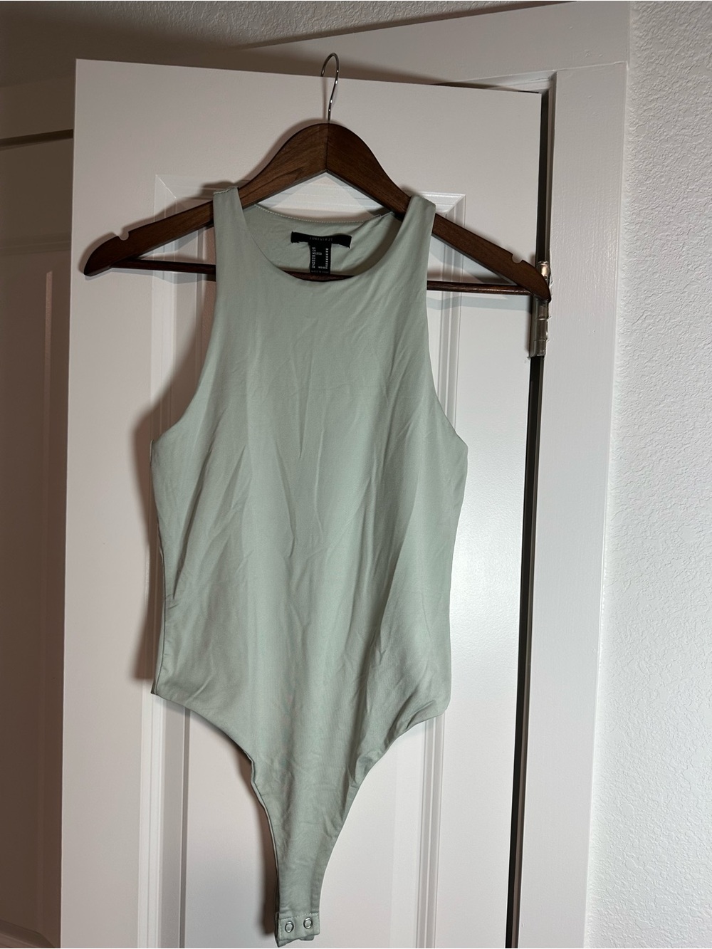 Forever 21 Sleeveless Mint Green Bodysuit